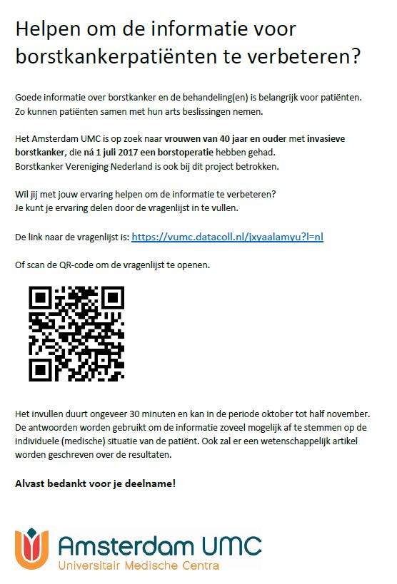 Helpen om informatie voor borstkankerpatiënten te verbeteren?